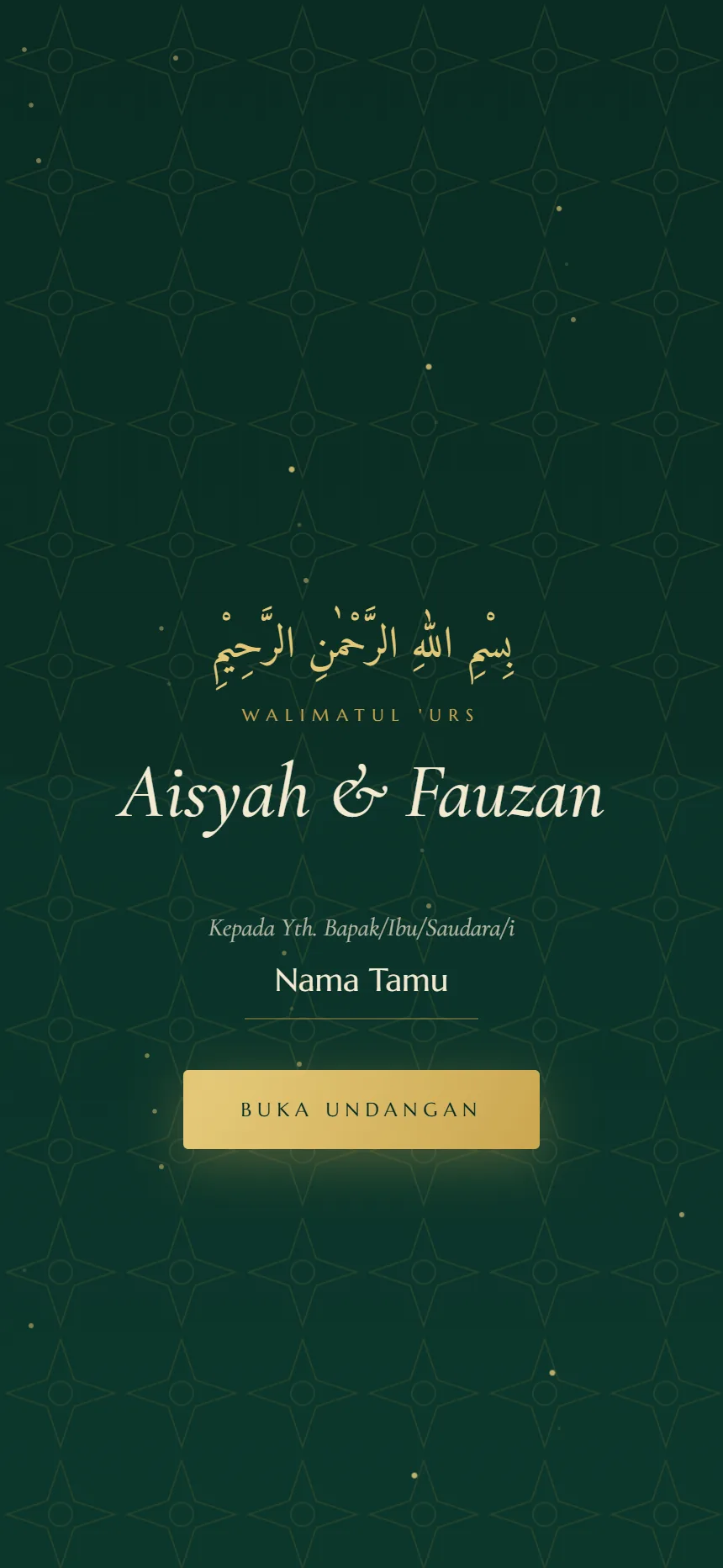 Cover undangan Andalus